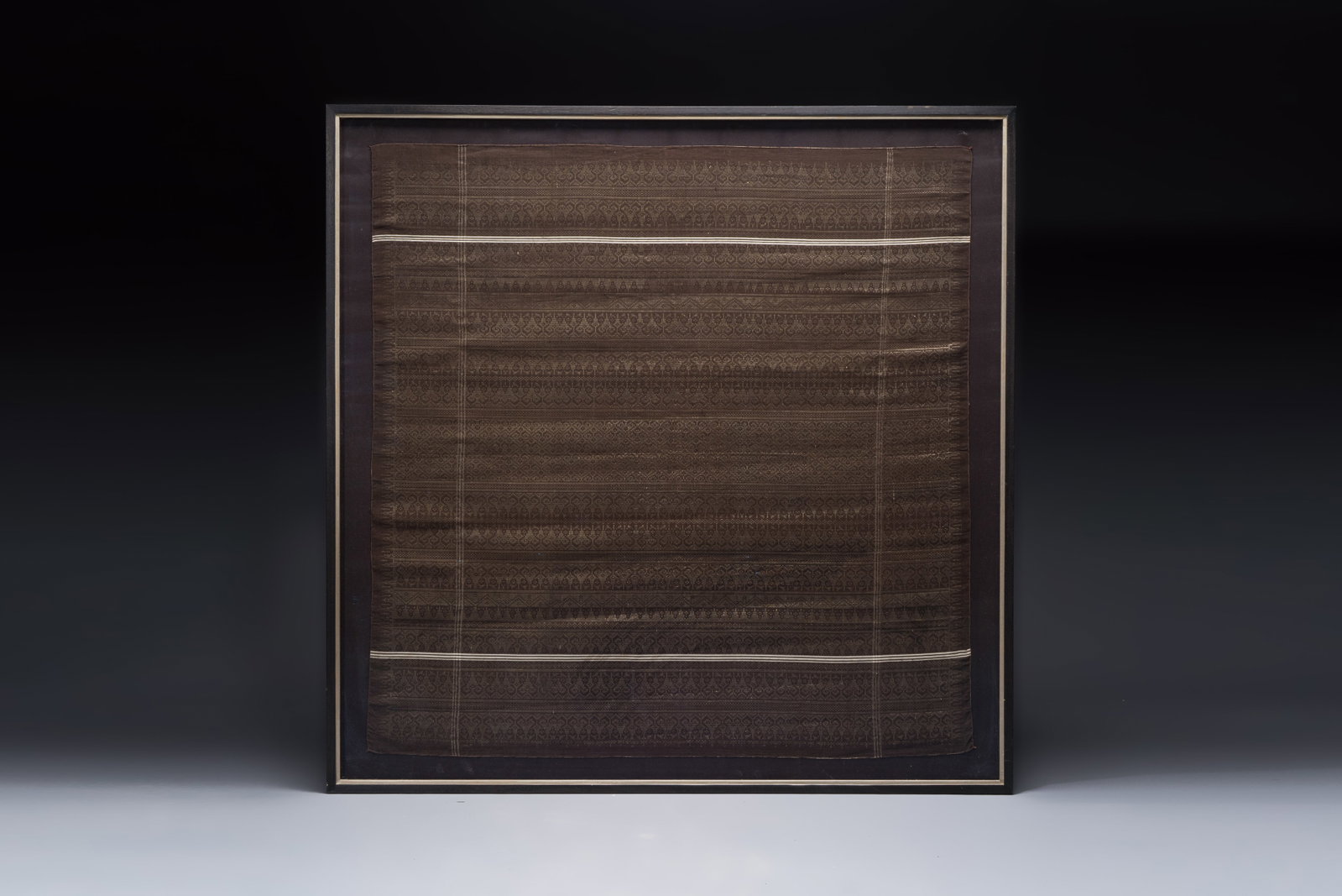 An Indonesian silk brocade songket, 19/20th C. (1 of 2)