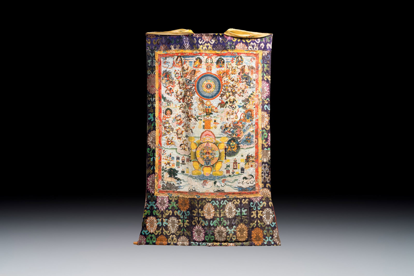 A very large Tibetan 'Astrological Calendar' thangka, 20th C. (1 of 2)