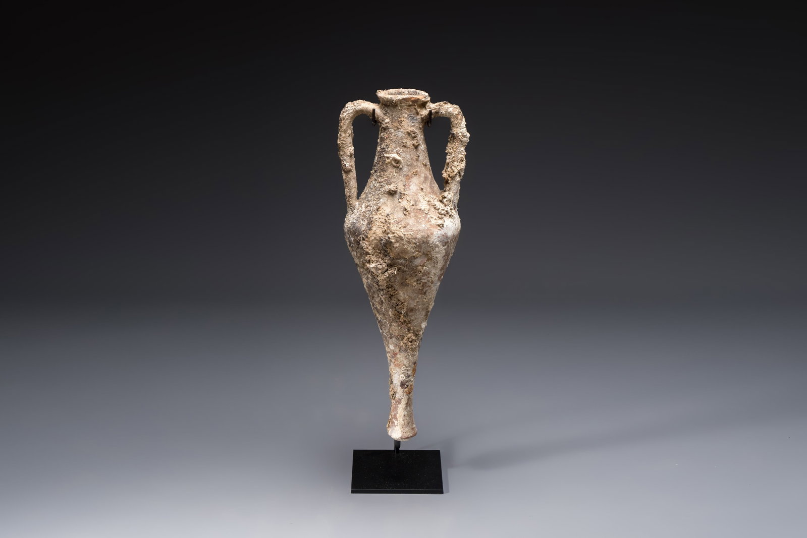 An early Greek pottery wine transport amphora with marine encrustation, Ancient Macedonia, 6/4th C. (1 of 10)