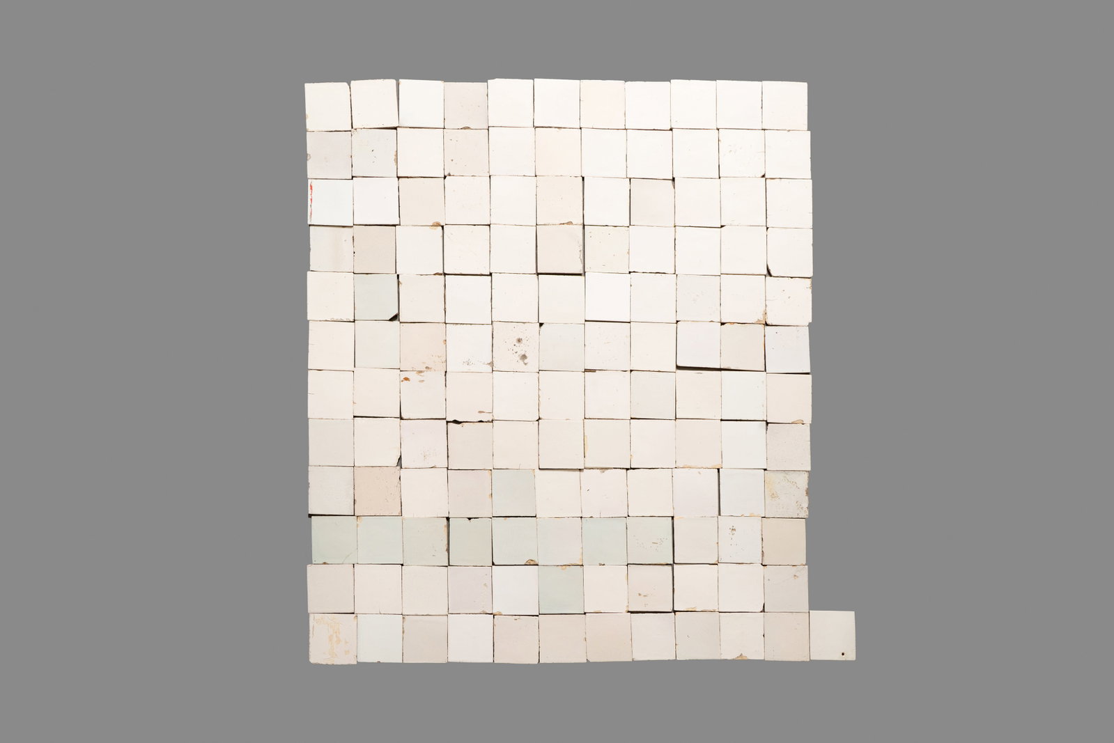 133 plain white Dutch Delft tiles, so called 'witjes', 18/19th C. (1 of 1)