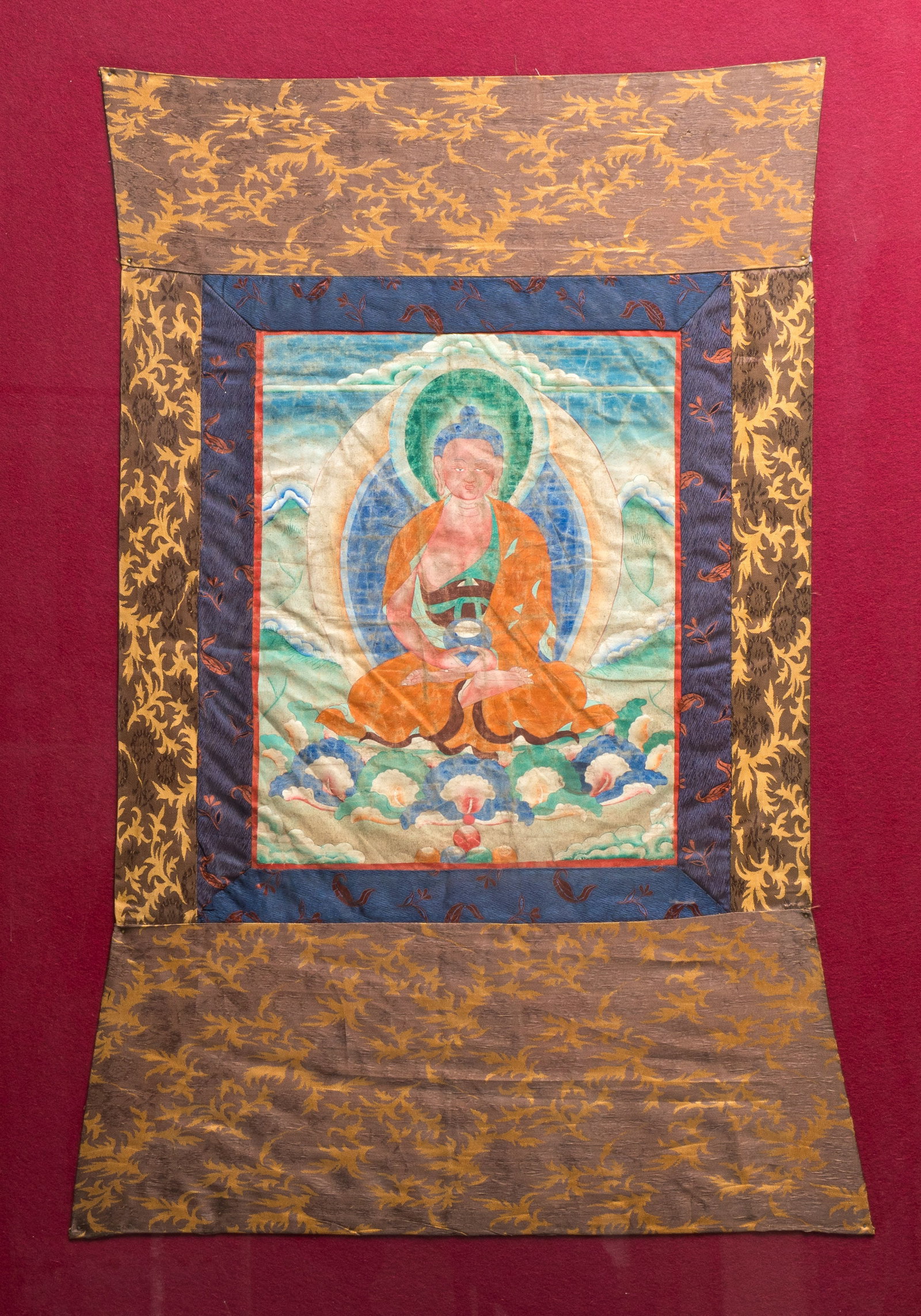 A Tibetan 'Shakyamuni Buddha' thangka, 20th C. (1 of 3)