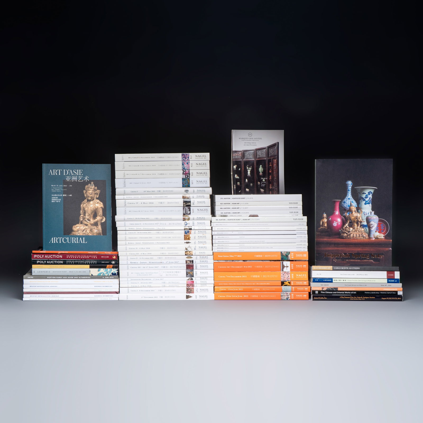 68 various auction catalogues on Asian art, mostly Nagel, 2003-2024 (1 of 1)