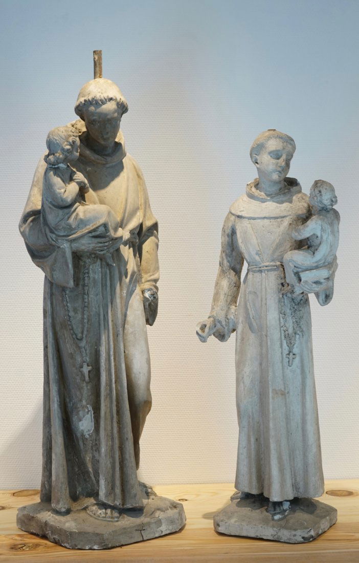 A set of two plaster casts of St. Anthony of Padua, (1 of 1)