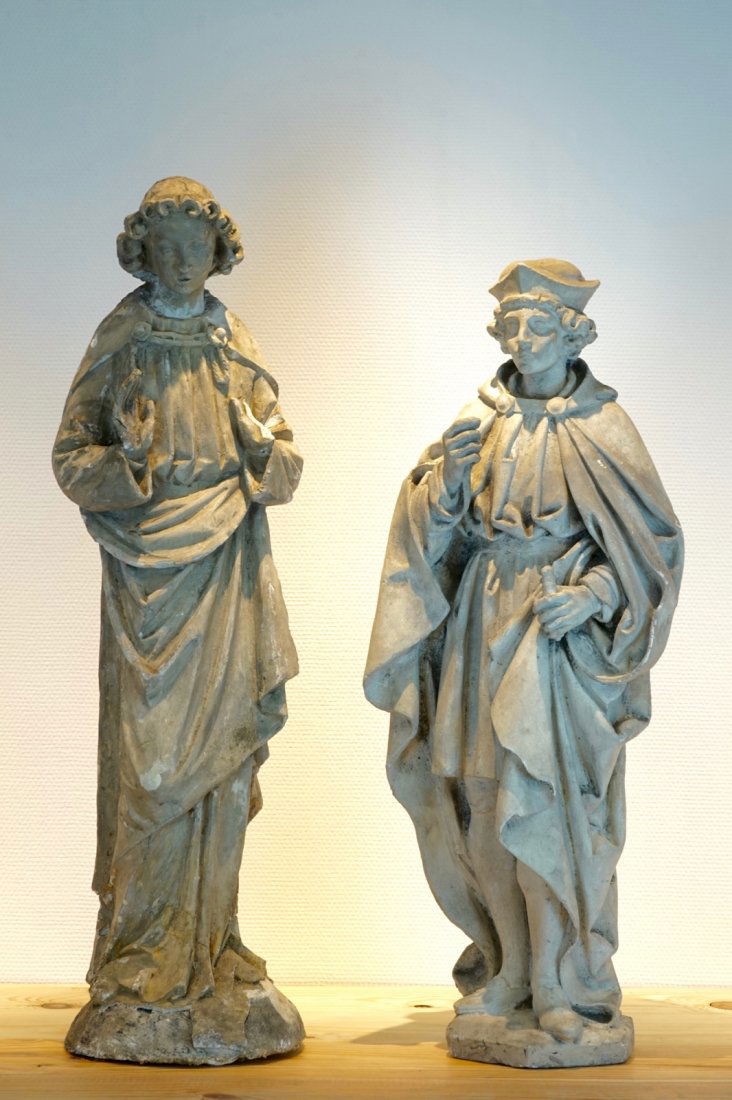 Two 90 cm plaster casts of religious figures, 19/20th (1 of 1)