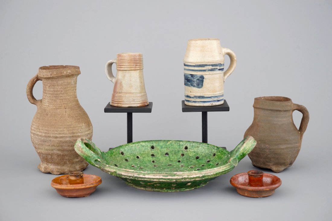 A group of various pottery and stoneware items, The (1 of 10)