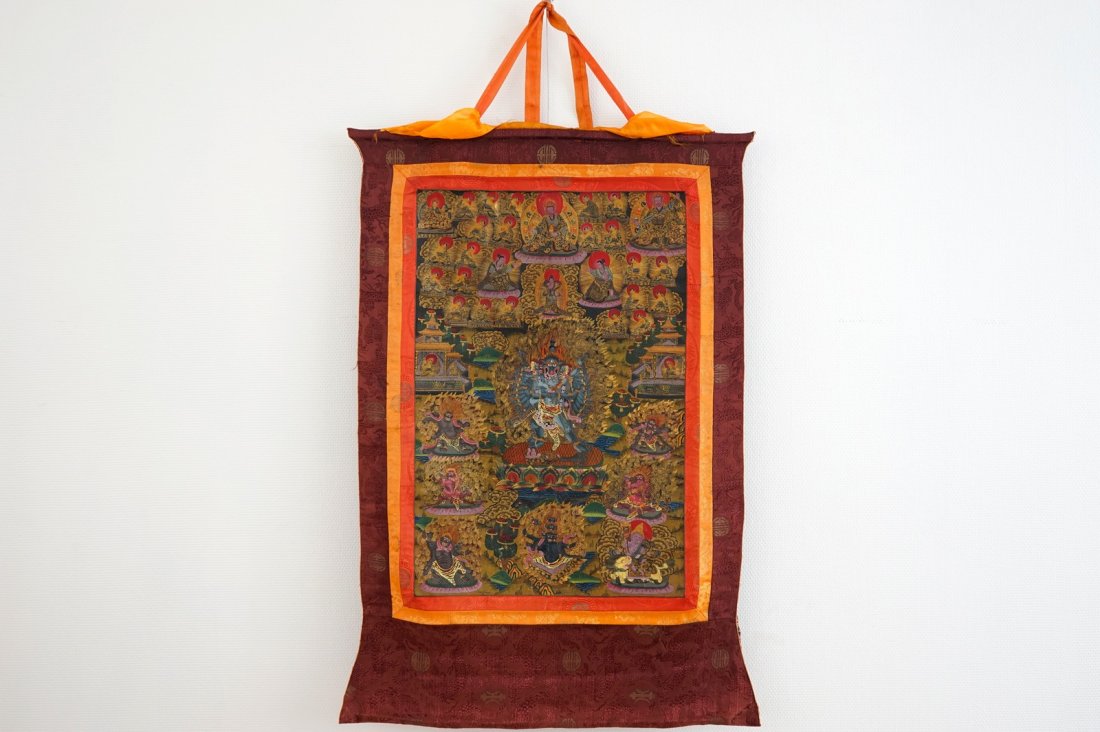 A Tibetan tangka, 18/19th C. (1 of 2)