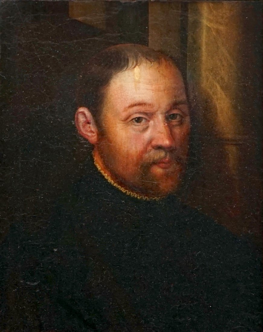 A portrait of a nobleman, Flemish school, oil on panel,: Dim.: 36 x 43 cm (frame)Dim.: 19,5 x 27 cm