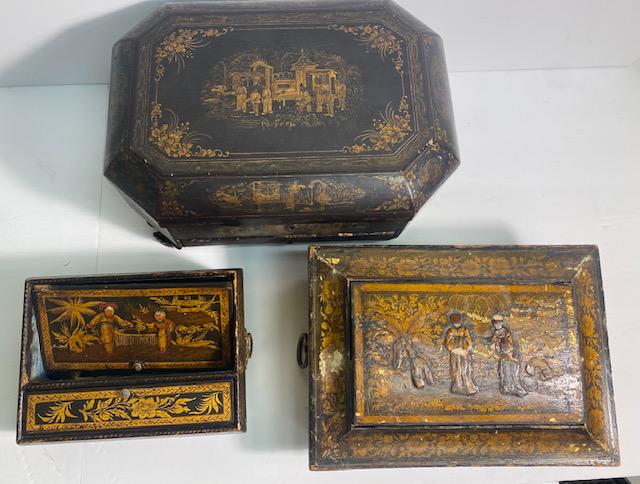 Lot of (3) Asian Boxes (1 of 4)