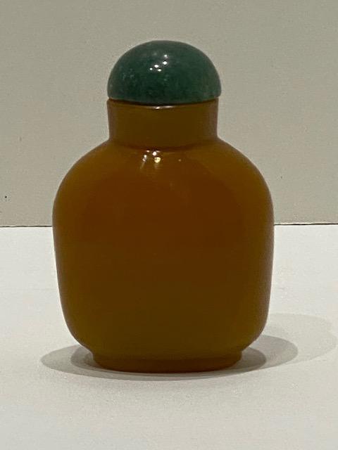 Peking Glass Snuff Bottle: Peking Glass Snuff Bottle;