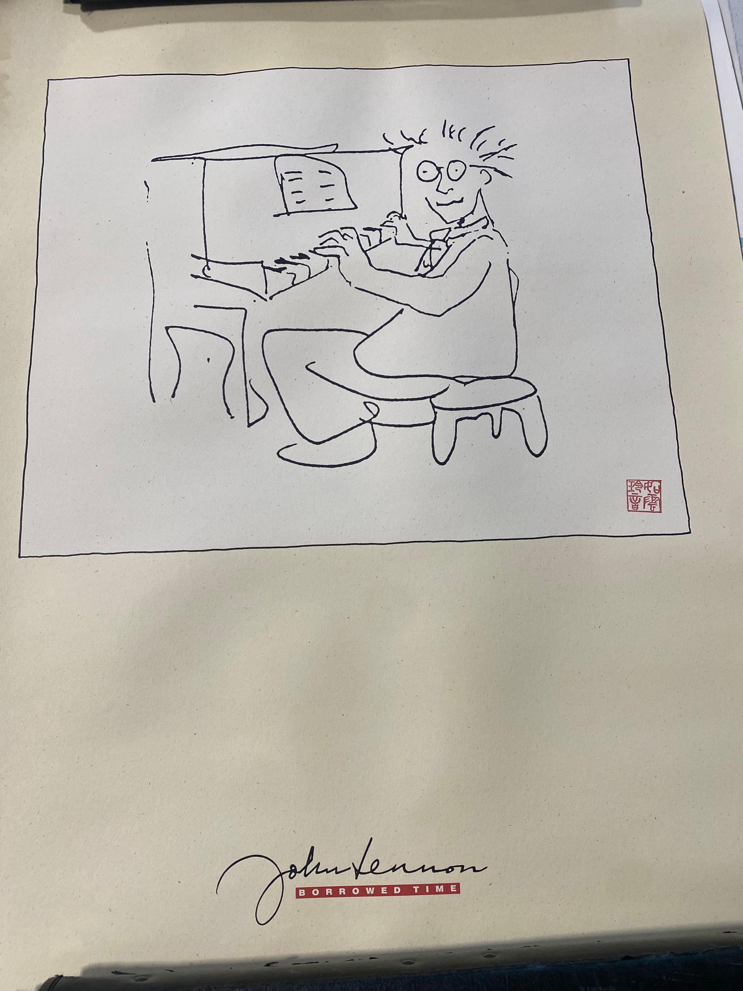 John Lennon set of 4 Lithographs issued by the estate (1 of 9)