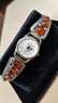 Kokopelli Watch w/Sterling & Amber Band Signed