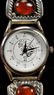 Kokopelli Watch w/Sterling & Amber Band Signed - 2