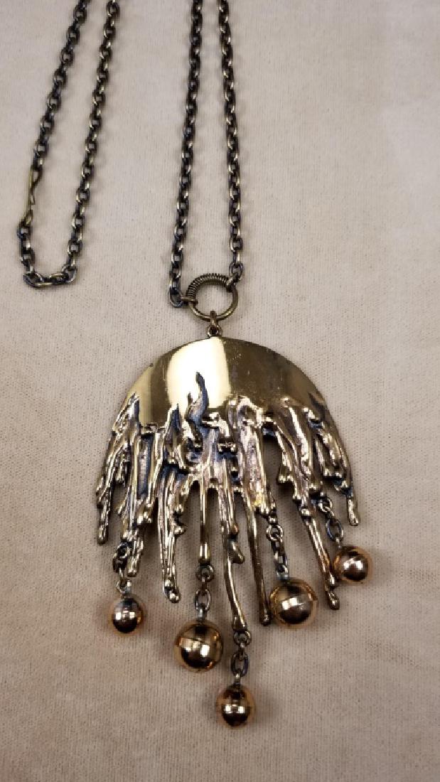 Pentti Sarpaneva, Finland Bronze Necklace: Pentti Sarpaneva, Finland Bronze Necklace