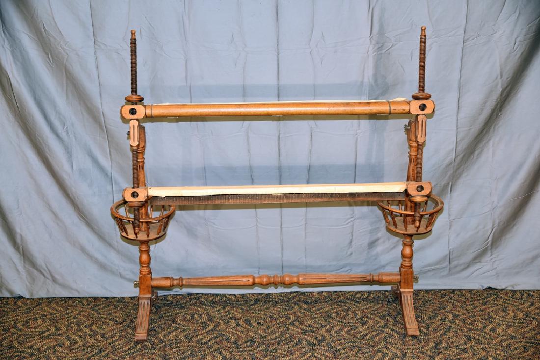 Rare Oak Quilting Frame Circa Early 1900s