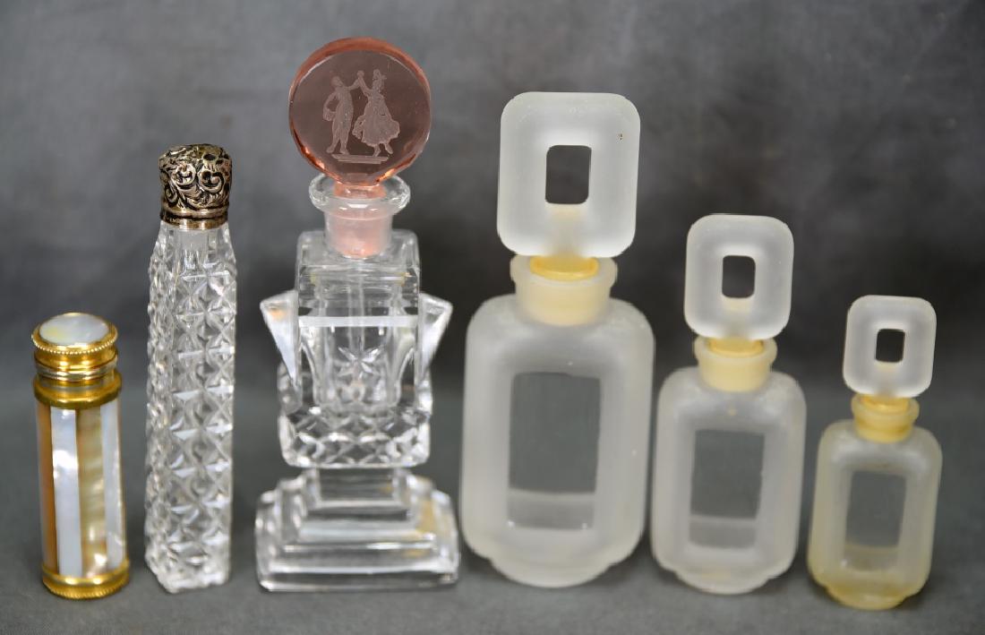 6 Perfume Bottles, Morlee, 3 Graduated Bottlesâ€¦ (1 of 4)