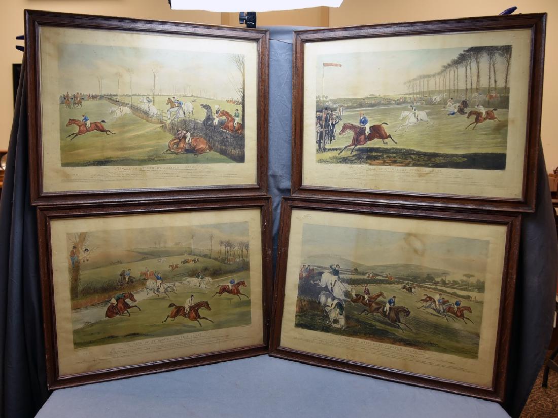 Set of 19th C Steeplechase Hand Colored Engravings (1 of 13)