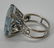 19ct. Aquamarine Art Deco 18k White Gold Ring - 3