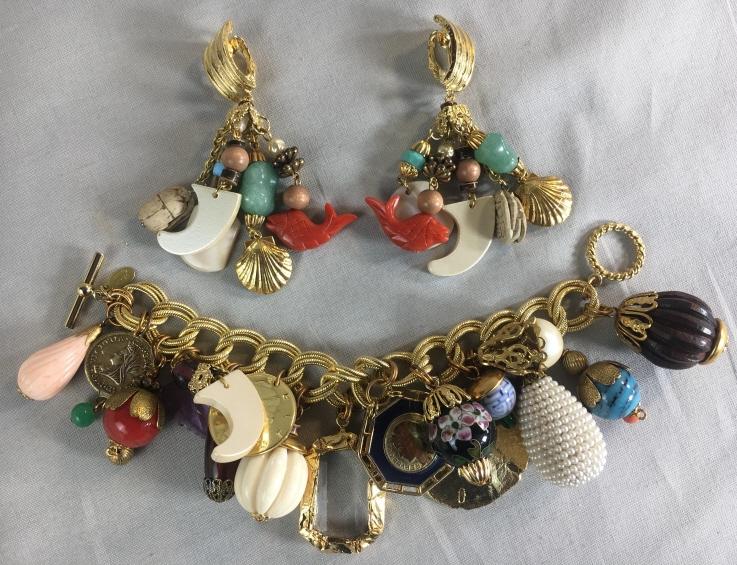 Lawrence Vrba Nautical Charm Bracelet and Earrings (1 of 5)