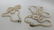 2 Vintage Cultured Pearl Necklaces 14K Gold