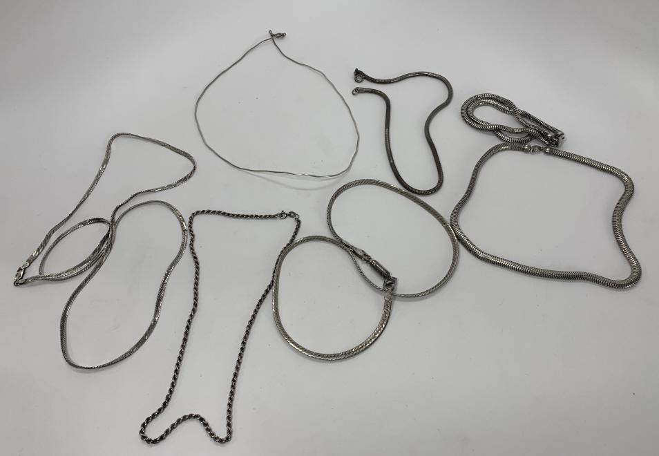 Sterling Silver Necklaces, Snake, Rope... (1 of 3)