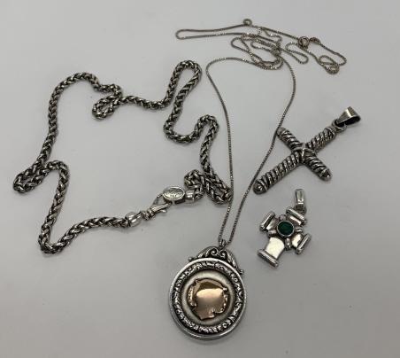 Vintage Sterling Necklaces, Flli Menegatti (1 of 3)