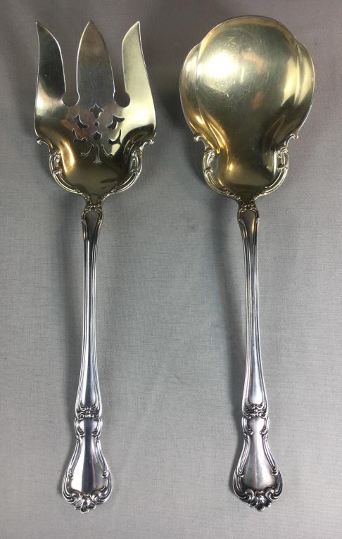 Gorham Sterling Buckingam Salad Serving Set (1 of 3)