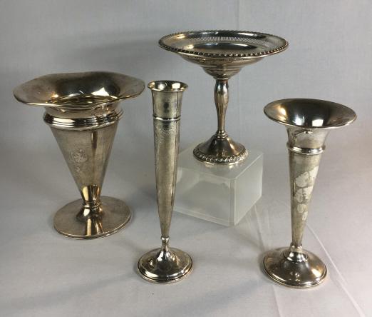 Group of Vintage Sterling Silver Vases (1 of 6)