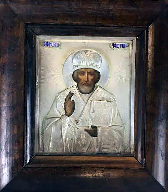 Russian Silver Icon - Saint Nicholas (1 of 6)