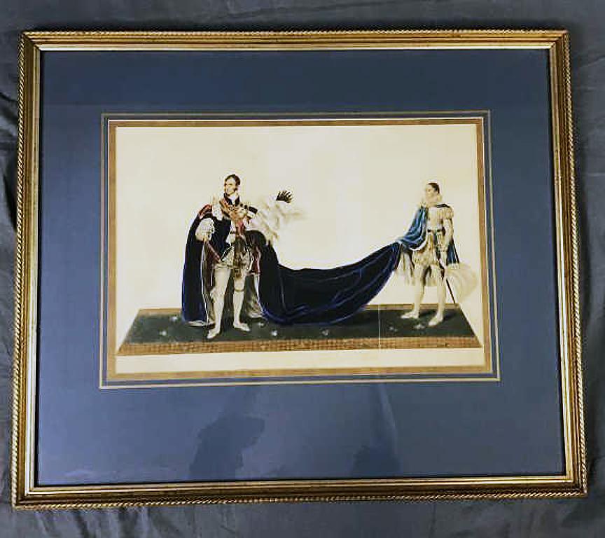 Coronation of George IV Etching 1821 - Leopold (1 of 3)