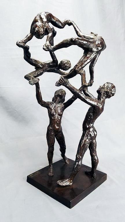 Paul Granlund LA FAMILIA II Cast Bronze Sculpture (1 of 5)