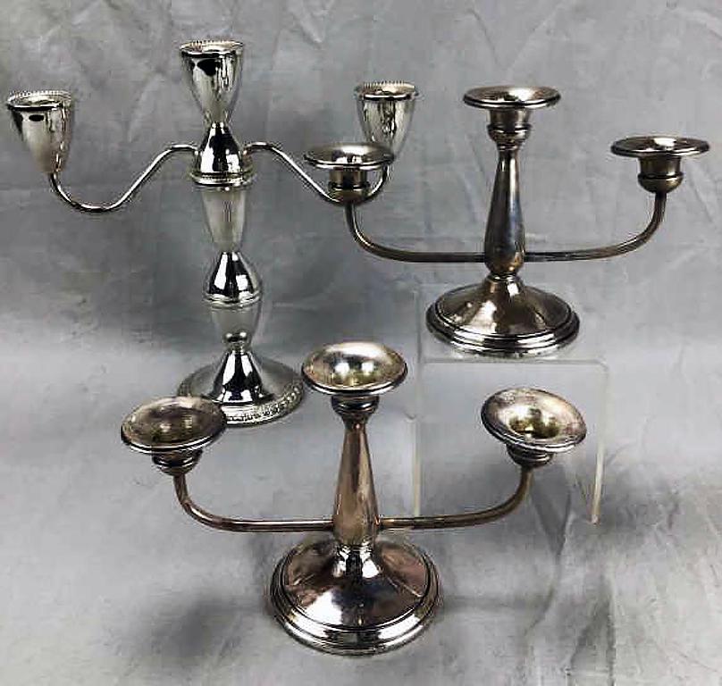 3 Sterling Silver Candleholders (1 of 5)