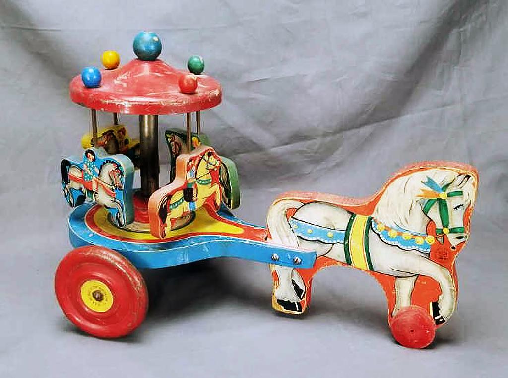 Hill Toys and Bells Horse Drawn Merry-Go-Round (1 of 9)
