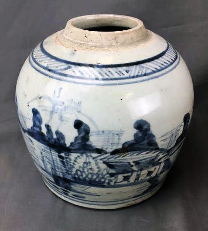 Blue and White Canton Ginger Jar (1 of 3)