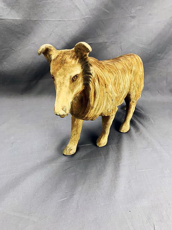 Flocked Collie Dog Push Toy (1 of 6)