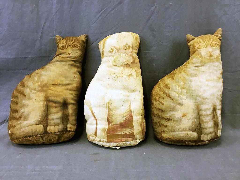 Three 19th Century Lithograph Animal Dolls (1 of 5)