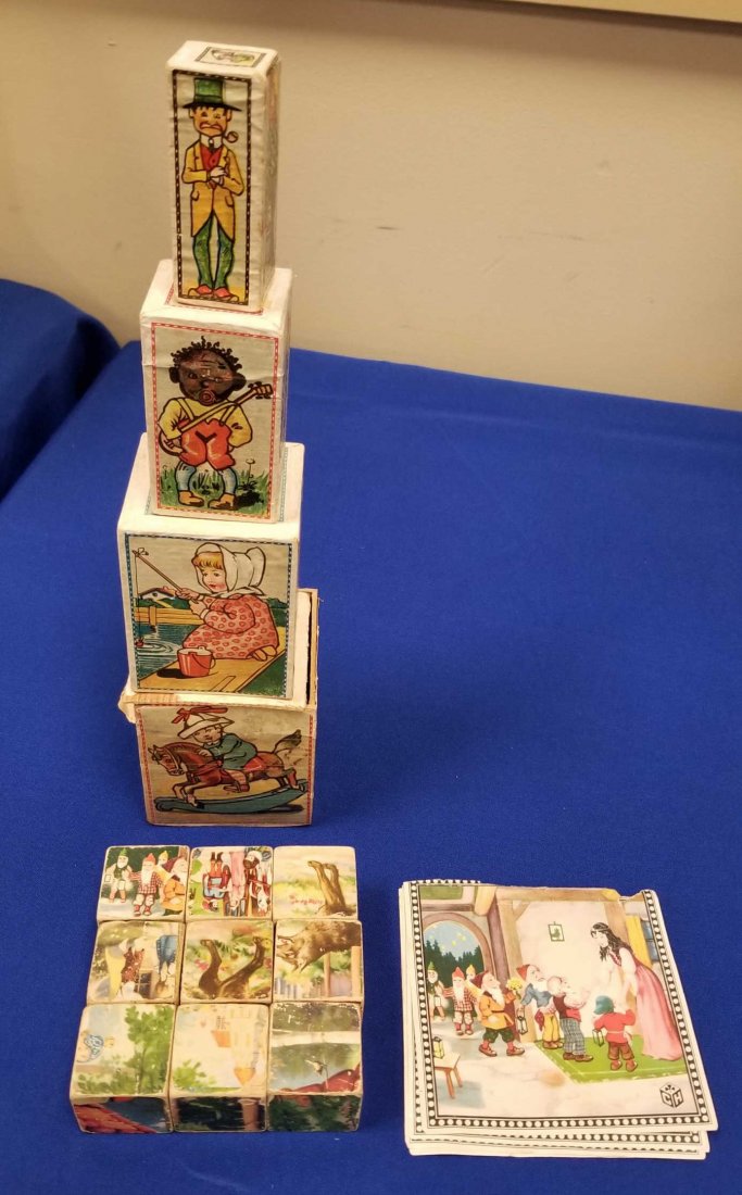 Victorian Puzzle Story Blocks, Nesting Blocks.... (1 of 3)