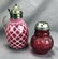 Victorian Cranberry Glass Syrup Pitcher, Sugar