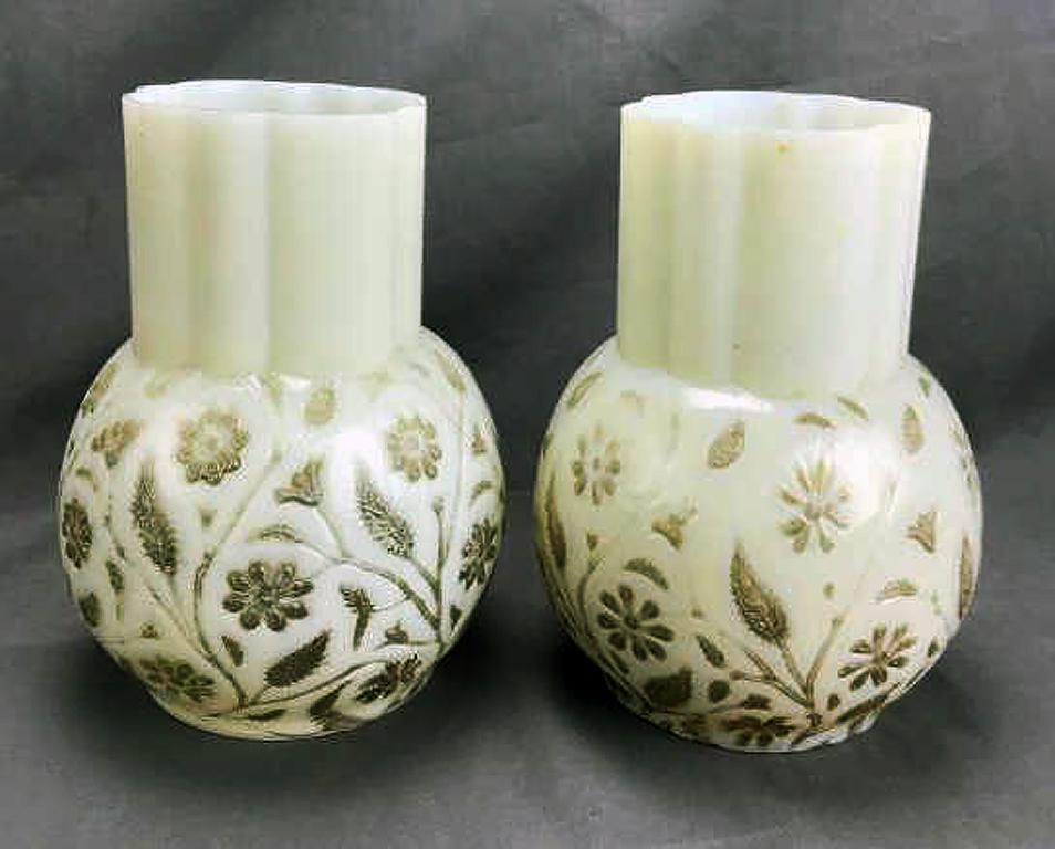 Pair 19th C. Findlay Onyx Vases (1 of 5)