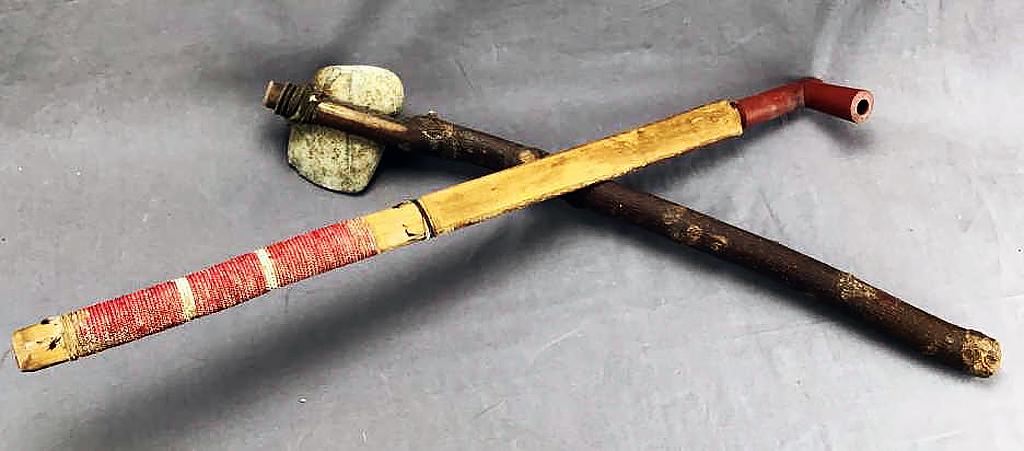 Native American Stone Tomahawk and Pipe (1 of 4)