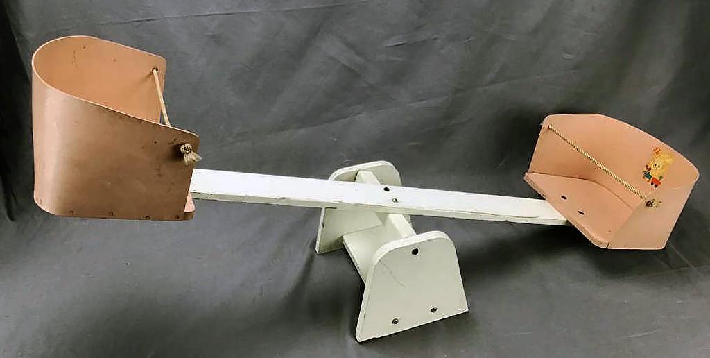 Miniature Doll Sized See-Saw C.1950s (1 of 2)