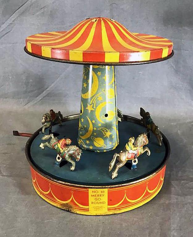 Vintage Tin Wolverine Merry Go-Round (1 of 4)