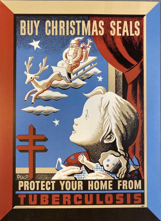 2 Andre Szenes Dugo 1943 Christmas Seals Posters: Copyrighted 1943, they appear to be originals. Each measures approximately 11" x 15".