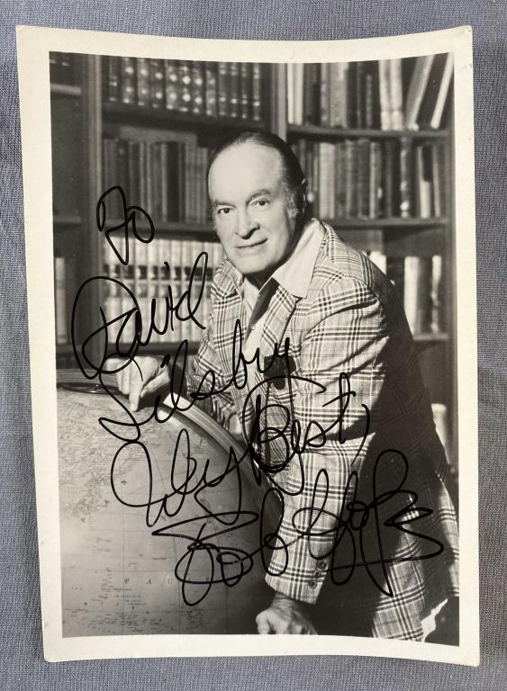 Bob Hope Autographed Photo: Black and white photo 5"x7". These photos come from a reputable collector but have not been authenticated.