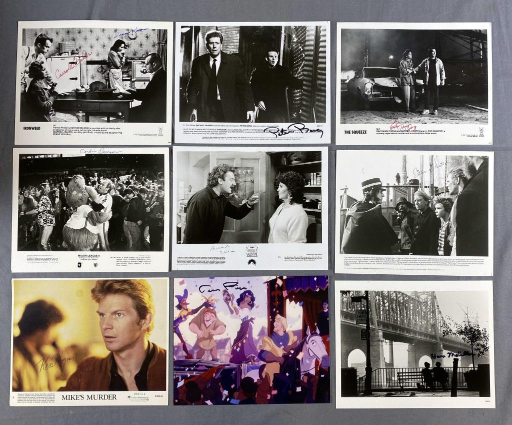 9 Autographed Celebrity Photos: Includes (9) 8"x10" autographed photos including Carroll Baker and and Diane Venora, Peter Berg, Rae Dawn Chong, Corbin Bernsen, Bernard Hill, Stian Smestad, Ken Wagner and 2 additional pieces that I 