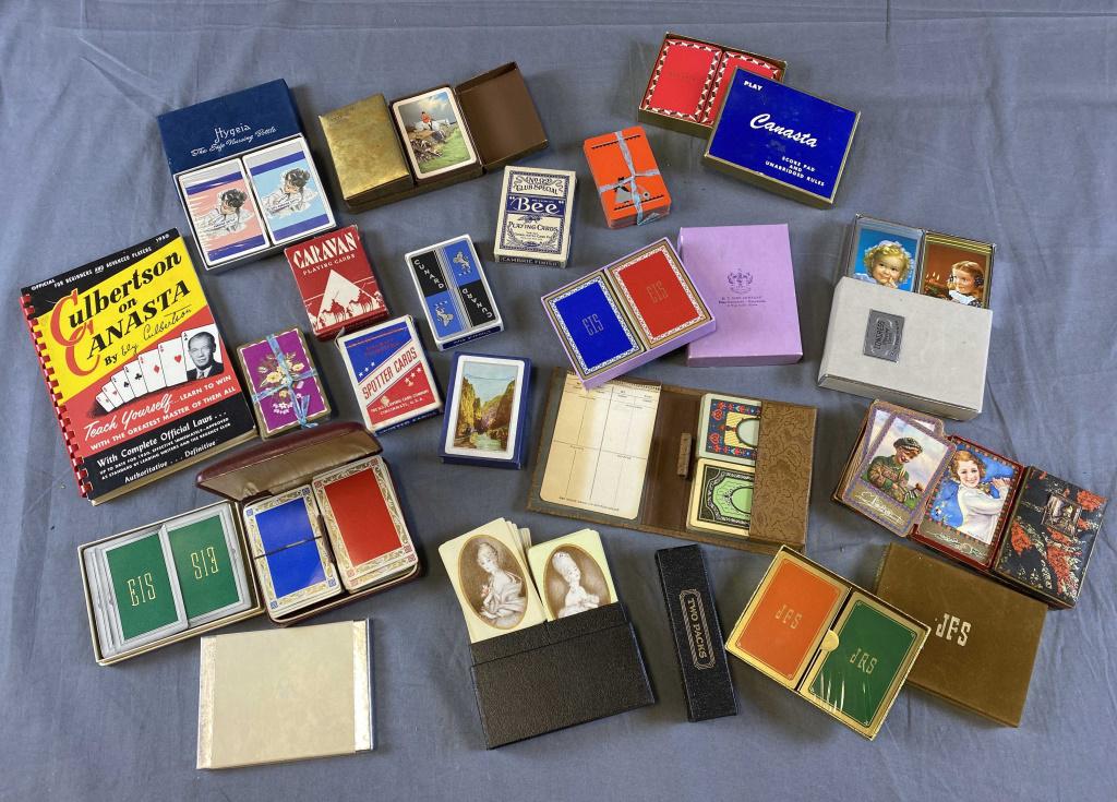 Collection of Vintage Playing Cards: Collection of Vintage Playing Cards