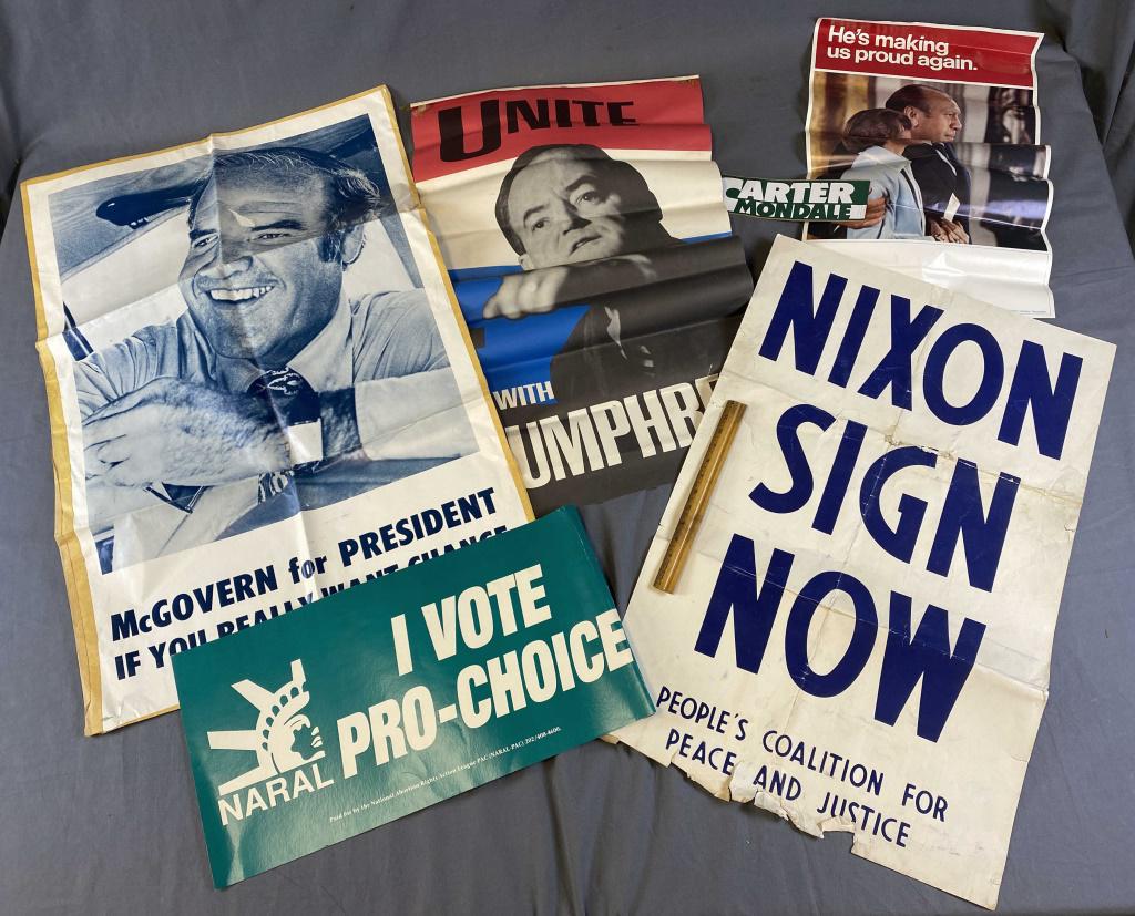 Collection of Political Campaign Posters, Ephemera: Collection of Political Campaign Posters, Ephemera