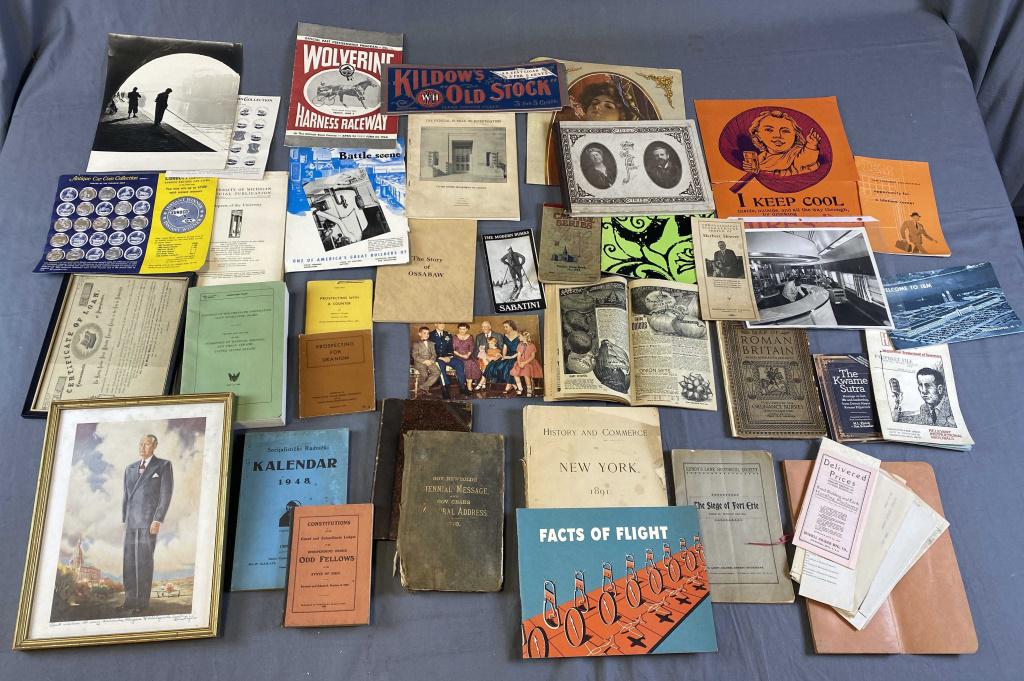 Large Collector's Group of Ephemera: A varied collection with many unusual items of interest.