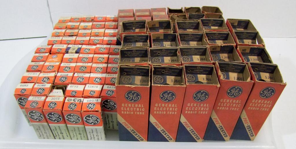 93 1940's & 1950's GE Radio Tubes in Boxes (1 of 5)