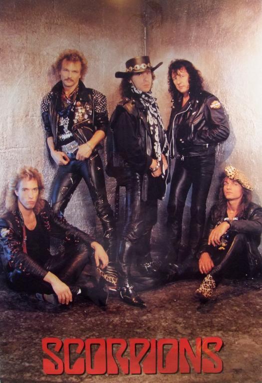 Four 1980's-1990's Rock Music Posters (1 of 4)