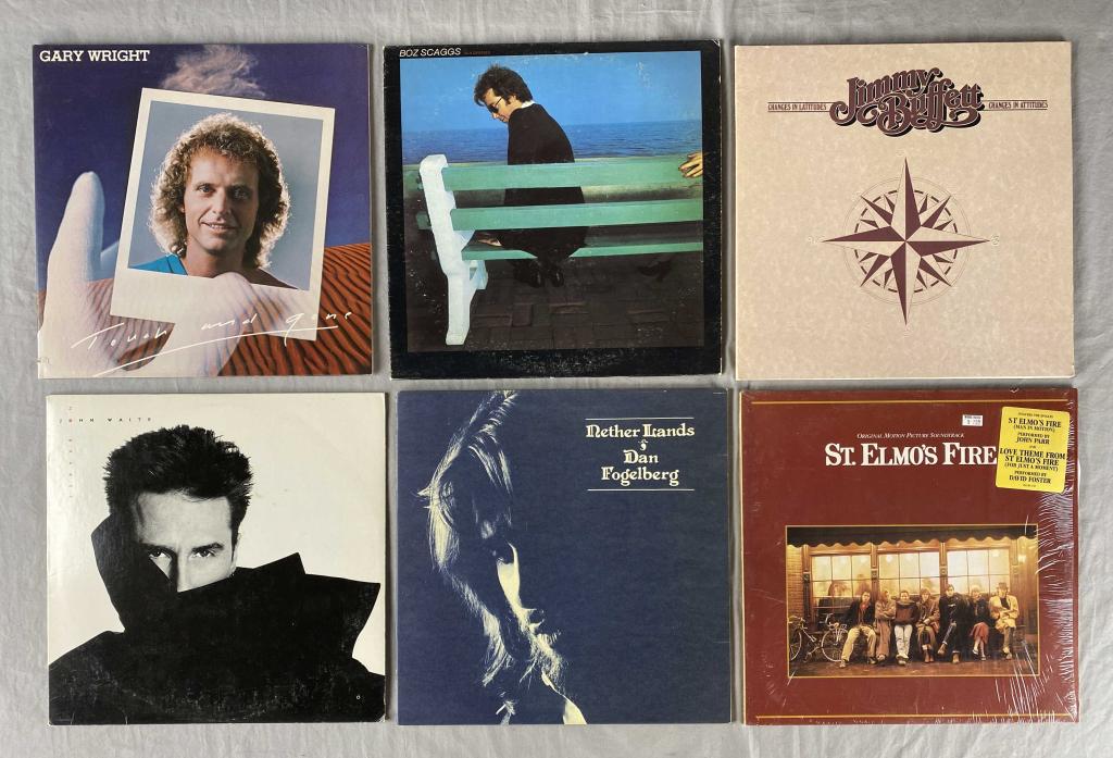 6 Vintage Vinyl Pop/Rock Albums (1 of 2)